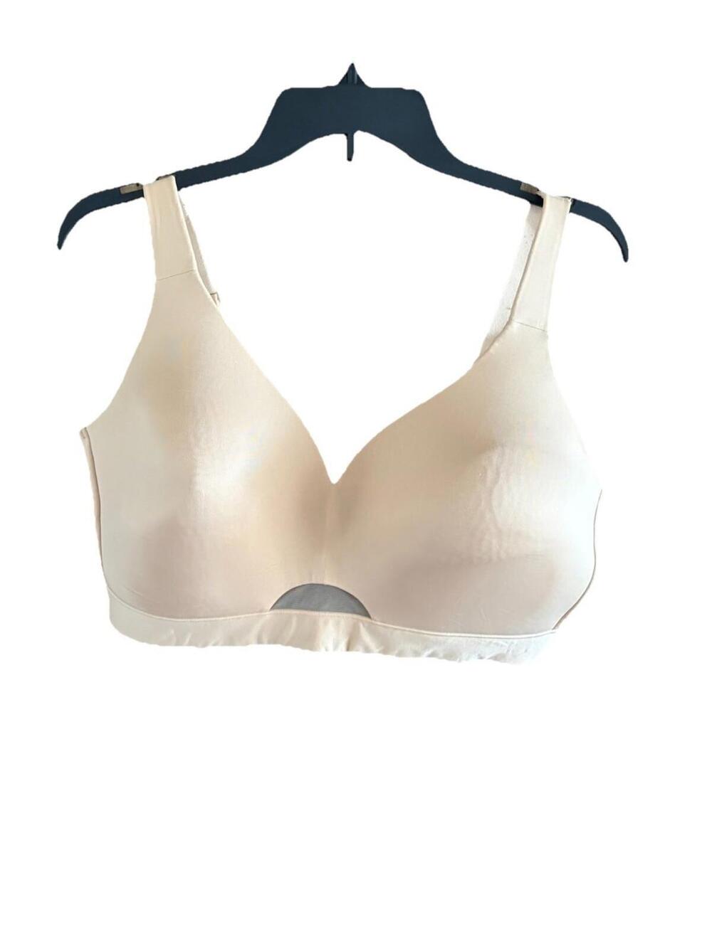 Cacique Lightly Lined Full Coverage No Wire Bra Womens Size 40DDD  Nude Color
